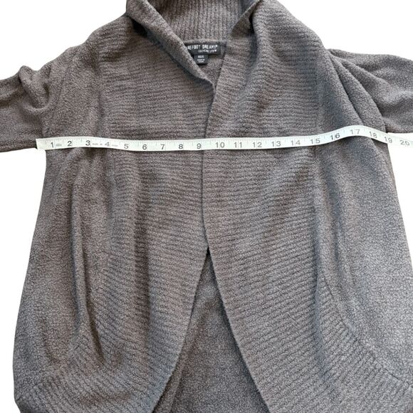 Barefoot Dreams Women's CozyChic Lite Circle Open Front Cardigan Gray Size XS/S - Picture 7 of 8